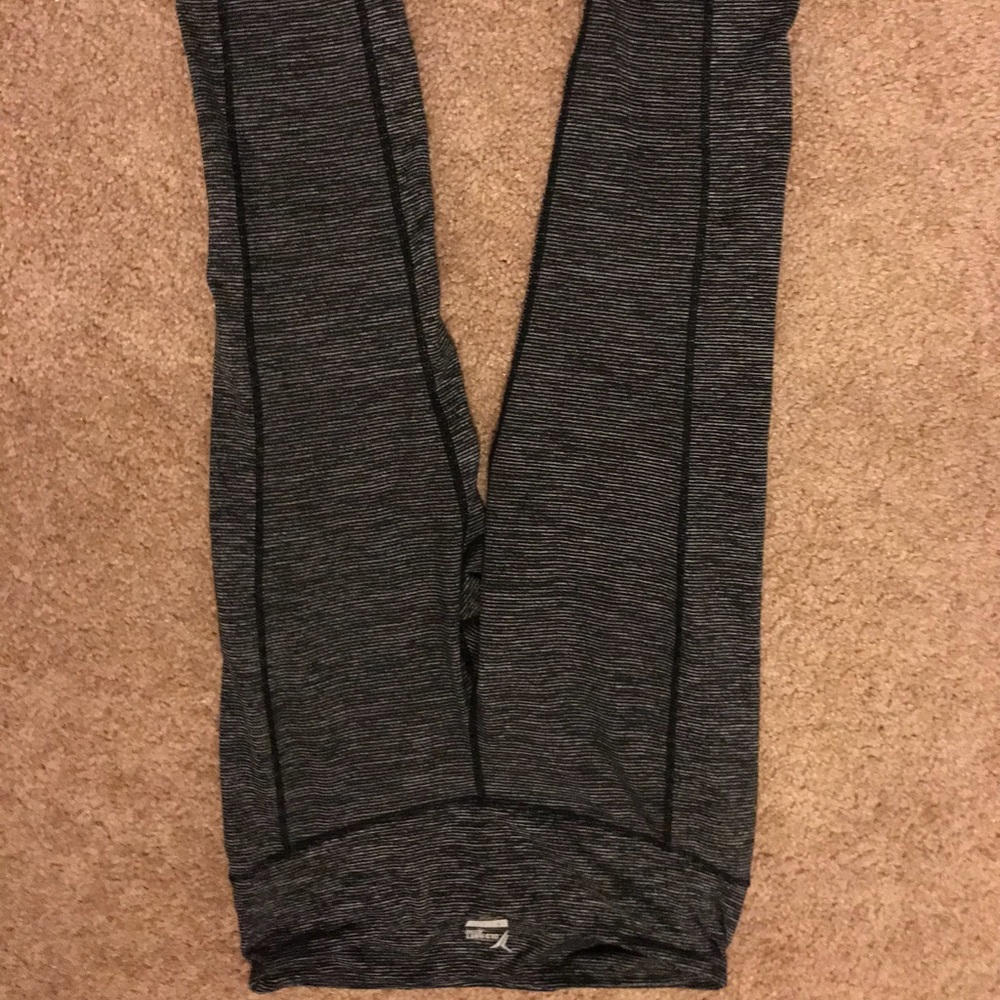 Black striped Yoga Pants
